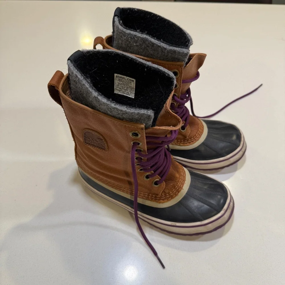 Sorel Winter Snow‎ Boots Waterproof Insulated Lace Up Women's Size 6
